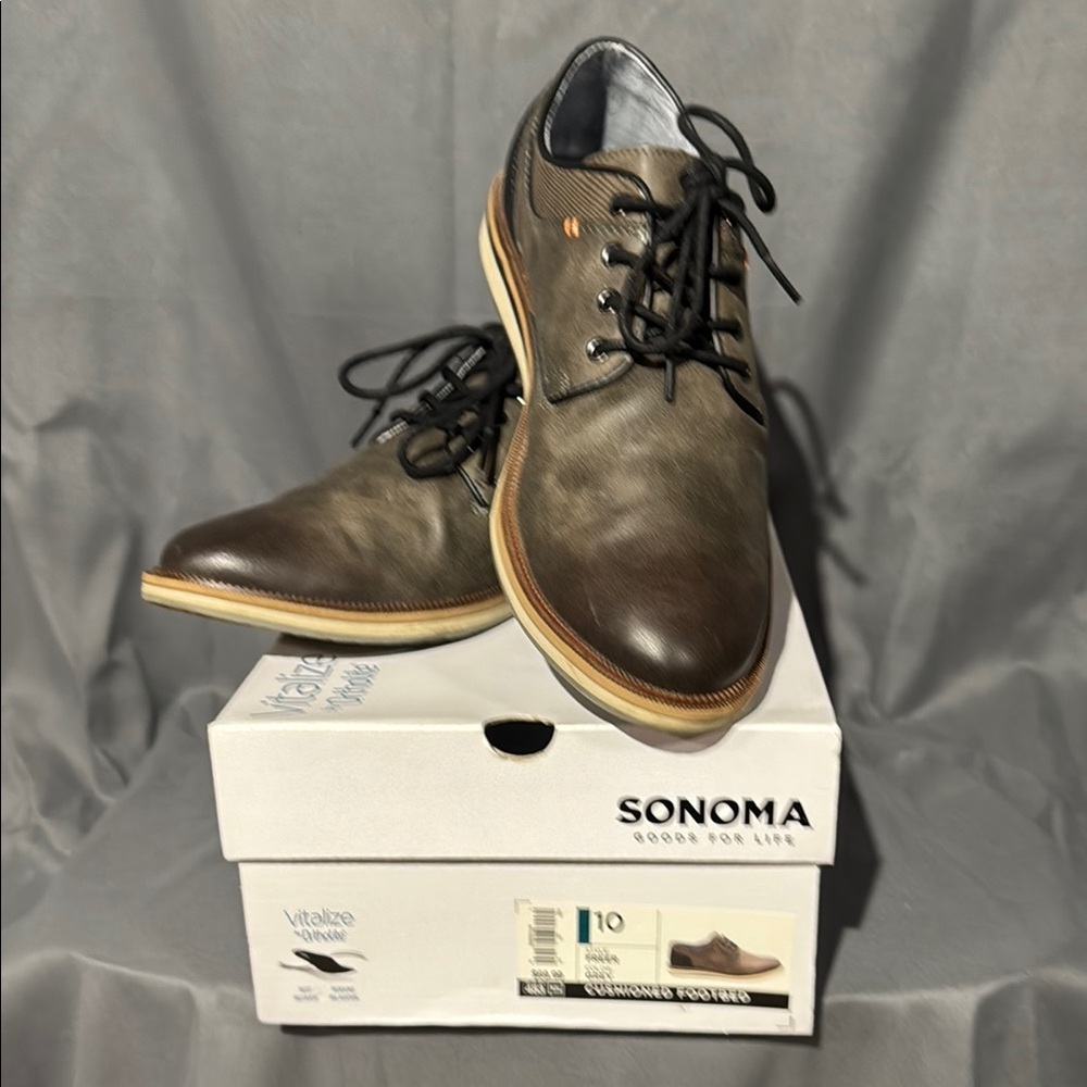 Sonoma Men's Brown Leather Shoes